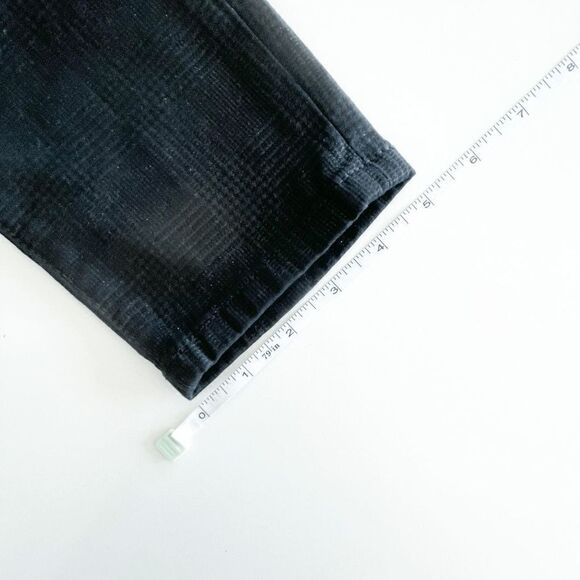 Joe's Womens Pants High (rise) Honey Curvy Skinny Ankle Black Shimmer Plaid 28 - Picture 9 of 10